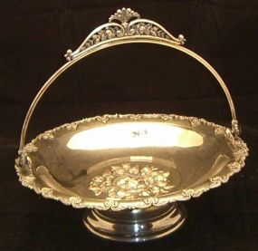 Silver Plate Victorian Cake Basket