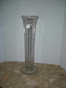 Paneled Cut Glass Vase
