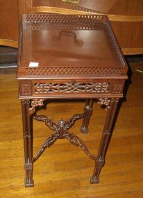 Chinese Chippendale Style Pierced Gallery Table