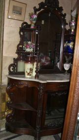 Rosewood Ornately Carved 