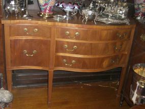 Mahogany Sideboard w/Serpentine Front