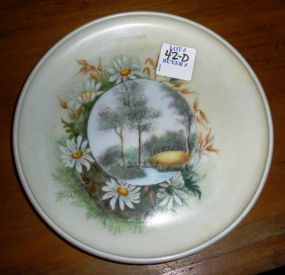Small round hand painted Rosenthal plate Rosenthal Selb Bavaria Donatello mark