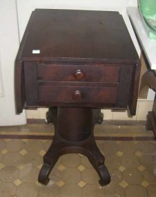 Mahogany Empire dropside 2 Drawer Stand