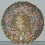 Signed Art Nouveau Charger