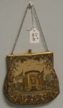 Tapestry Handbag w/American Flag Motif