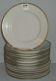 15 gold banded plates Noritake Bassett