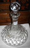 Cut Glass Ship's Decanter