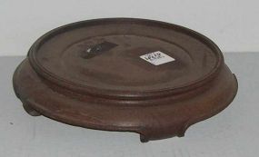 Round Wood Vase or Jar Stand