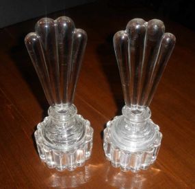 Pair  Clear Perfume Bottles