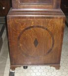 English Oak w/Mahogany Inlay Grandfather Clock