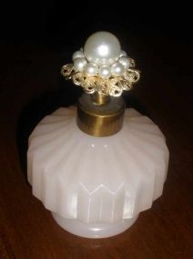 Pink Frosted Perfume Bottle