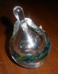 Art Glass Perfume Bottle with Rainbow Colors