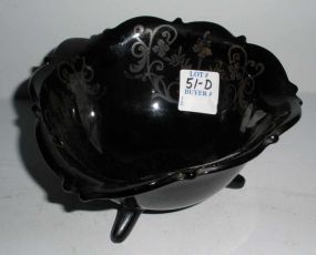 Black 3 Footed Dish