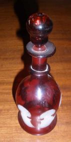 Ruby & Frosted Perfume Bottle
