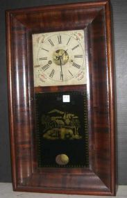 Mahogany Double Decker Clock