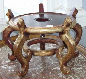 Teak Round Palace Urn Stand