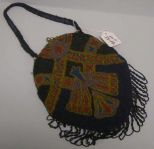 Victorian Beaded Arabesque/Geometric Design Purse