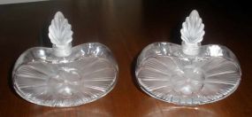 Pair of Lalique Perfume Bottles