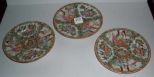 3 Rose Medallion plates