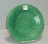 Majolica Green Leaf Plate