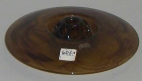 Brown swirl console bowl
