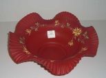 Red Satin Brides Bowl