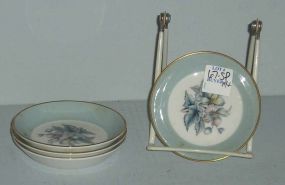 4 Royal Worcester England Butter Pats