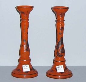 Pair of Czech Candleholders