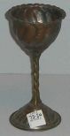 Copper goblet with twisted stem