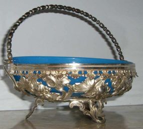 Silver Plate Ornate Center Bowl