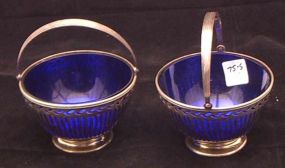 Pair Sterling Silver Baskets