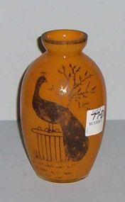 Orange Czech Vase