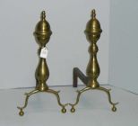 Pair of Brass Andirons