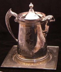 Victorian Silver Plated Ice Water Kettle