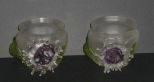 Pair of Art Glass Vases