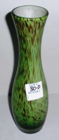 Art Glass Brown Czech Vase
