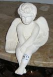 Seated Angel 178A White Plaster