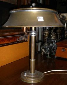 Faries MFG Co Decatur, IL #S-7472 Bronze Art Deco Table Lamp