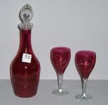 3 Piece Decanter & Stems