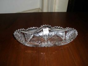 Cut Glass Celery Dish