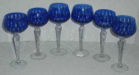 6 Cut to Clear Goblets
