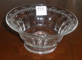Clear Etched Bowl