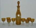 9 pc. Bohemian Decanter Set