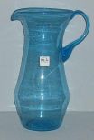 Aqua blue tall pitcher