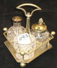 Silver Plated Frame Cruet Set