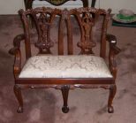 Chippendale Style Mahogany Settee