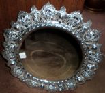 Silver Plated Frame w/Beveled Glass Plateau