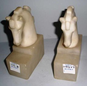 Pair of Alabaster Bookends