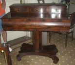 Rosewood empire dressing table with 3 small drawers