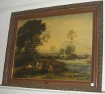 Lithograph on Board Pastoral Lands